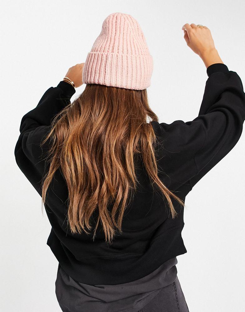 UGG rib knit beanie in pink cloud商品第4张图片规格展示