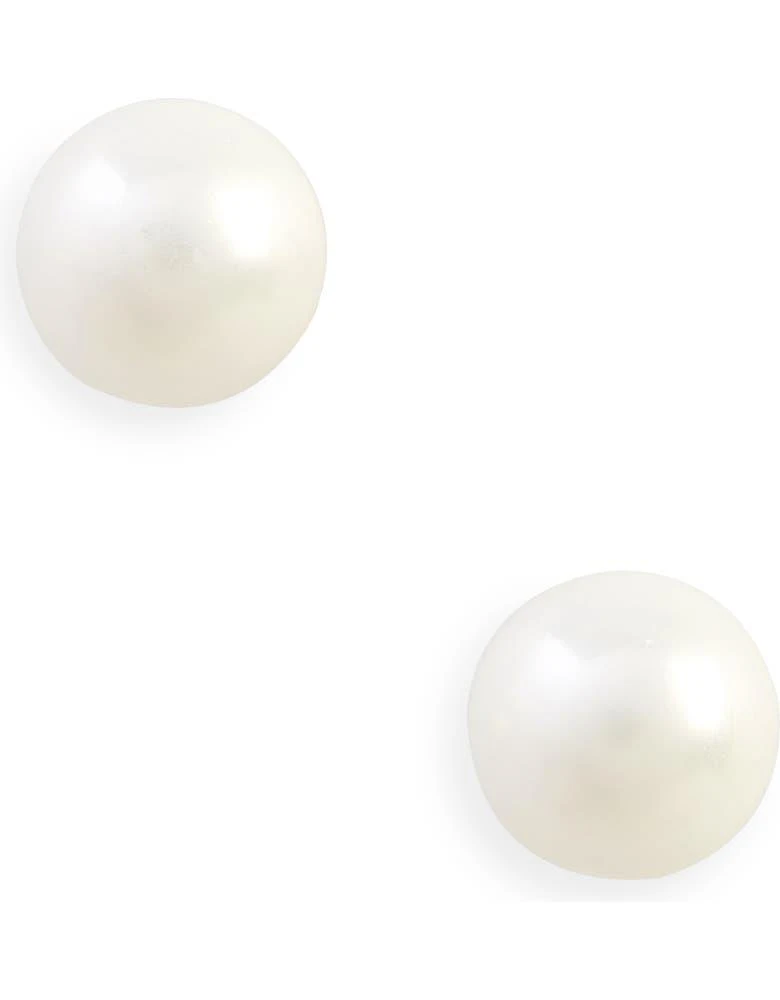 商品Nordstrom|6mm Faux Pearl & Sterling Silver Stud Earrings,价格¥324,第1张图片