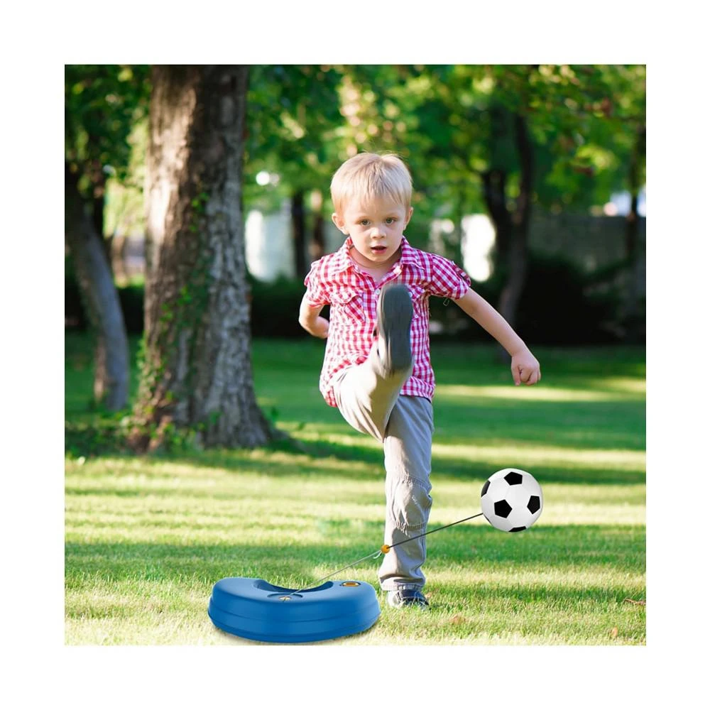 Hey Play Soccer Rebounder - Reflex Training Set With Fillable Weighted Baseand Ball With Adjustable String Attached - Kids Sport Practice Equipment 商品