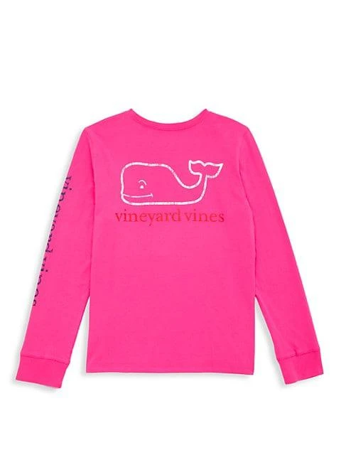商品Vineyard Vines|Little Girl's & Girl's Long-Sleeve Whale T-Shirt,价格¥194,第3张图片详细描述