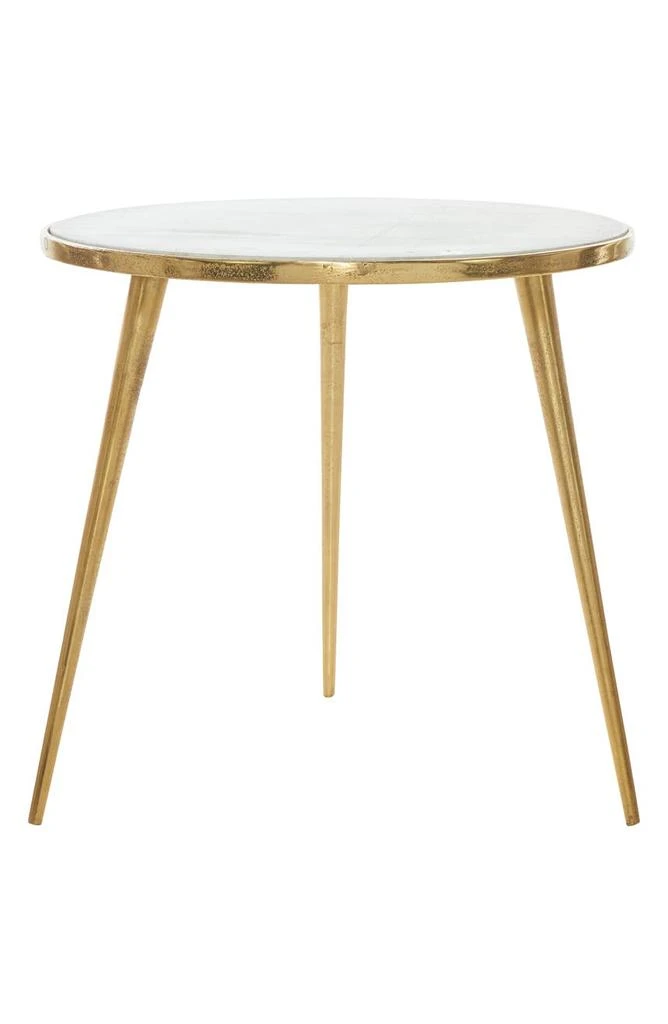 商品GINGER BIRCH STUDIO|Goldtone Marble Accent Table,价格¥1267,第3张图片详细描述