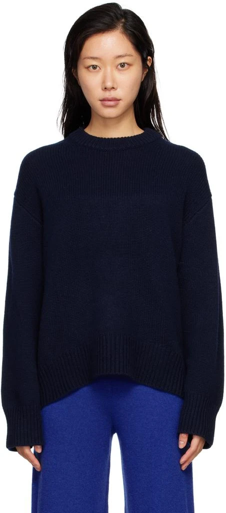 商品Lisa Yang|Navy Noor Crewneck Sweater,价格¥2226,第1张图片
