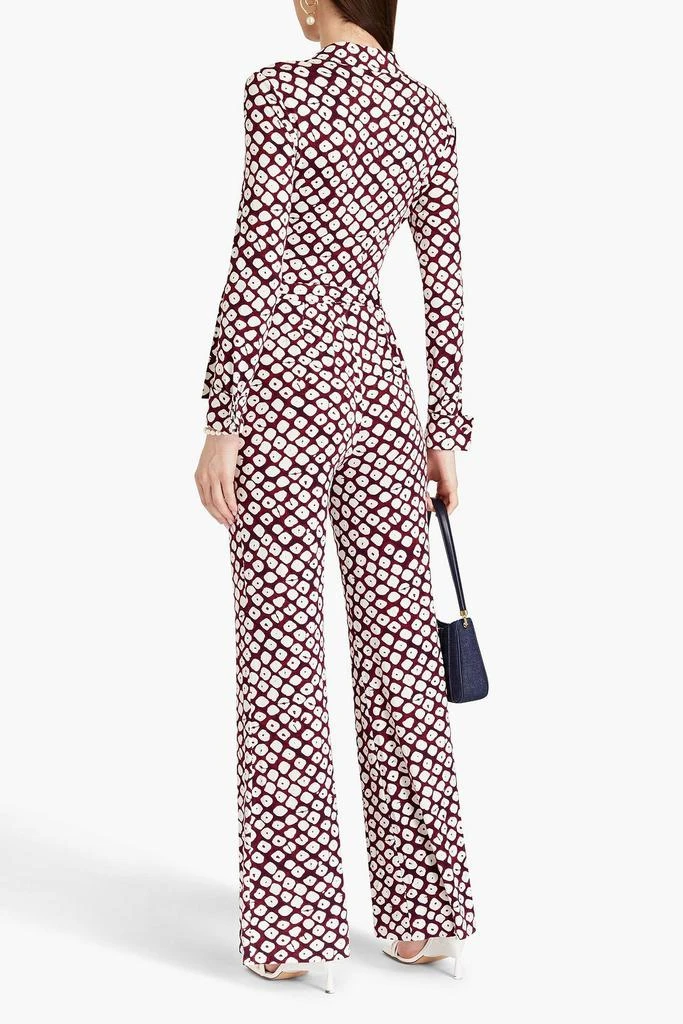 商品Diane von Furstenberg|Michelle wrap-effect printed jersey jumpsuit,价格¥1587,第3张图片详细描述