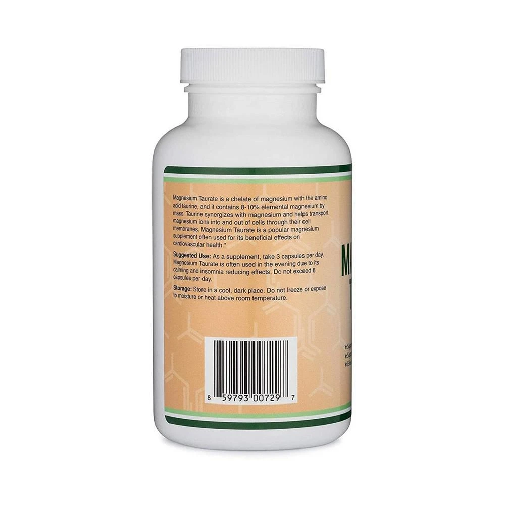 商品Double Wood Supplements|Magnesium Taurate - 210 capsules, 1500 mg servings,价格¥150,第2张图片详细描述