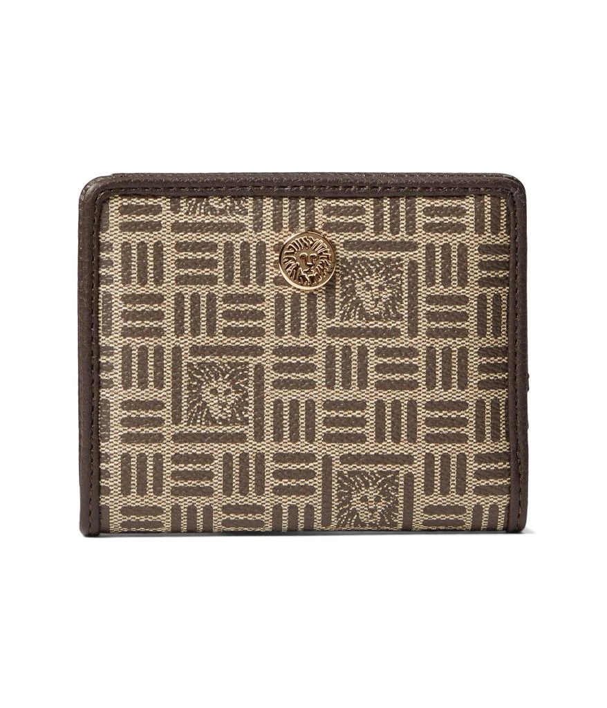 商品Anne Klein|Tile Lion Logo Snap Closure Wallet,价格¥163,第1张图片