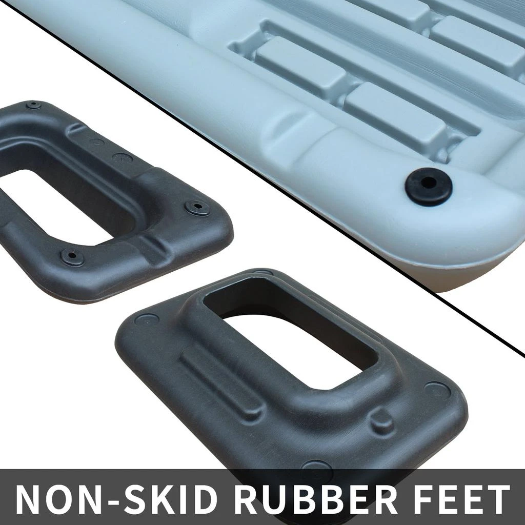 商品Streamdale Furniture|Streamdale Adjustable Workout Aerobic Stepper in Fitness & Exercise Step Platform Trainer Gray Black with 2 Risers,价格¥760,第4张图片详细描述