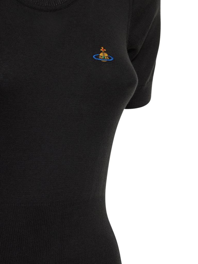 Bebe Cotton & Cashmere Knit Logo Dress商品第3张图片规格展示