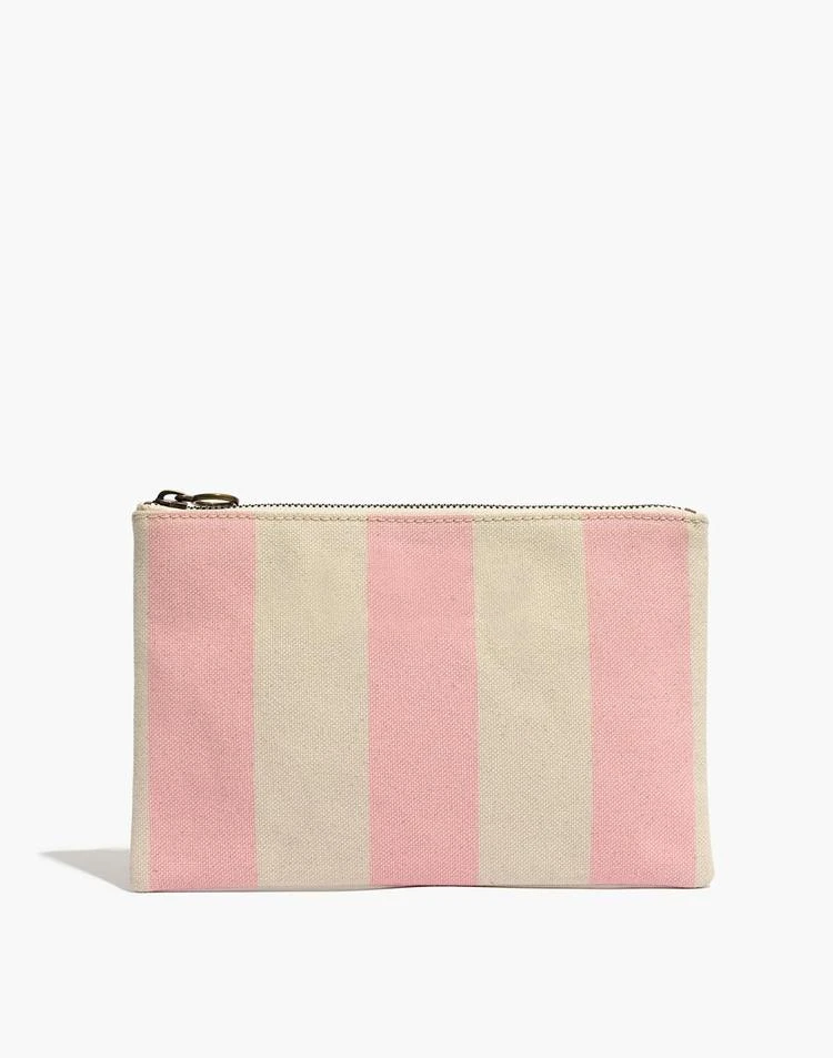 商品Madewell|The Canvas Pouch Clutch in Stripe,价格¥158,第1张图片
