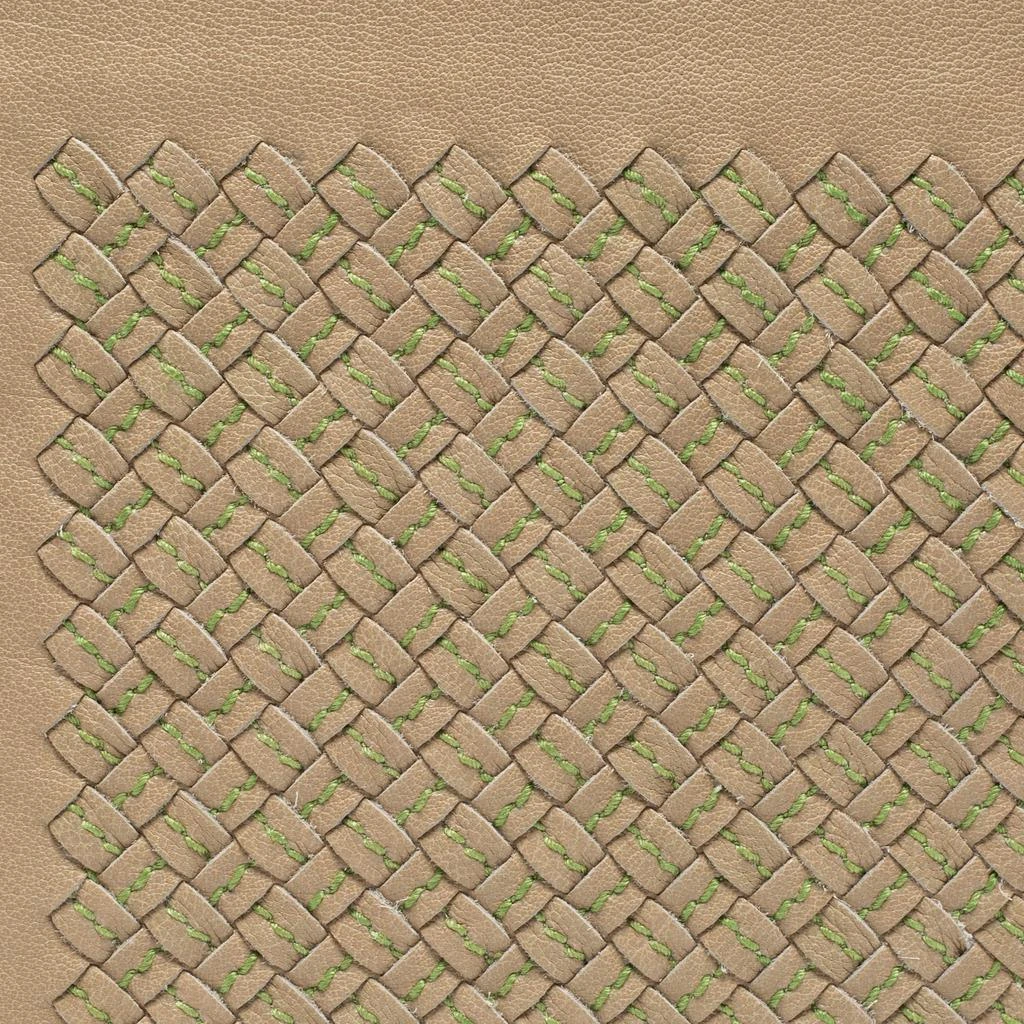 商品[二手商品] Bottega Veneta|Bottega Veneta Beige/Green Intrecciato Leather iPad Case,价格¥2012,第4张图片详细描述