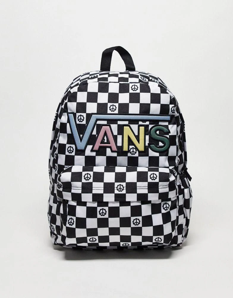 商品Vans|Vans Realm Flying V backpack in black/white,价格¥385,第1张图片