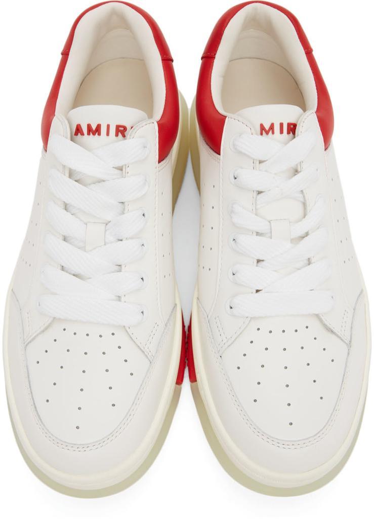 商品AMIRI|White & Red Stadium Low Sneakers,价格¥4424,第7张图片详细描述