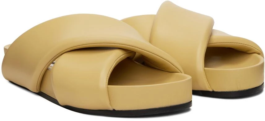 商品Jil Sander|Beige Padded Slides,价格¥1480,第4张图片详细描述