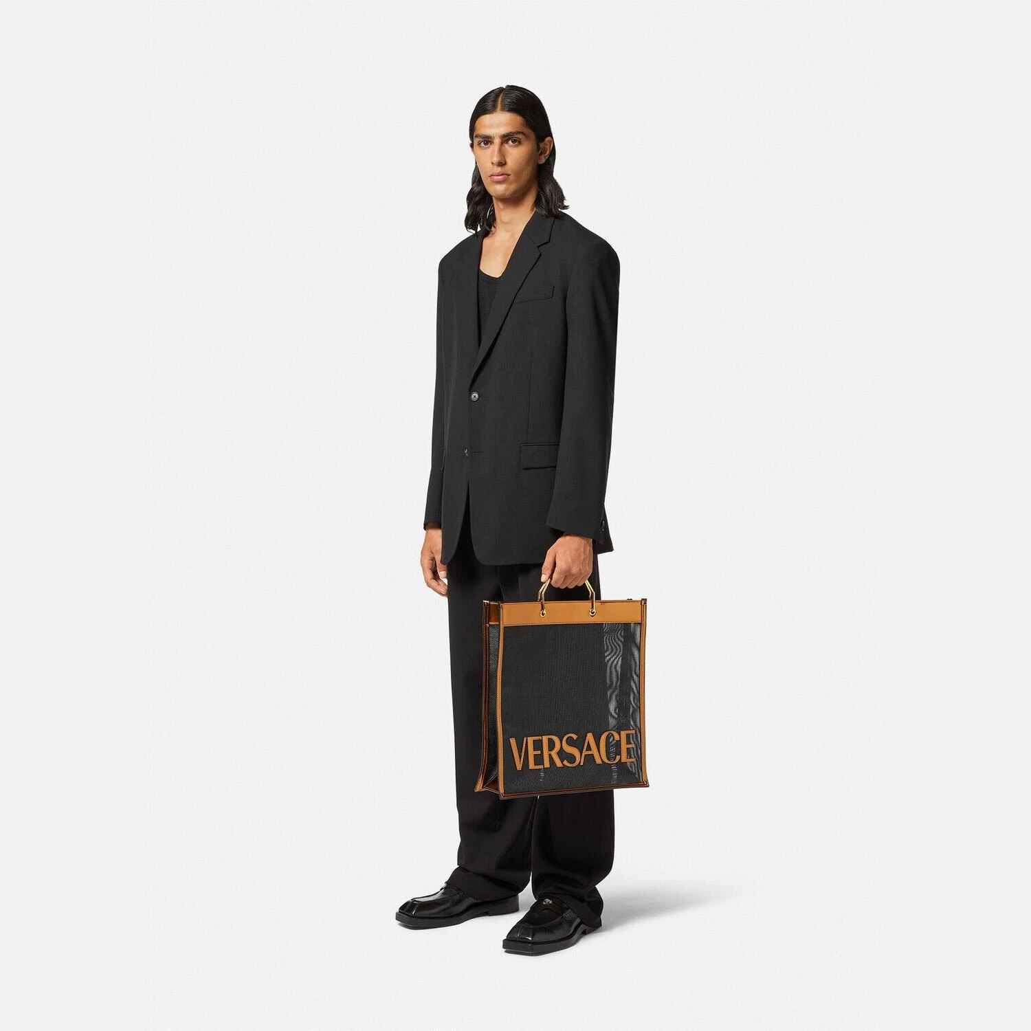 【预售】 范思哲 25春夏 男士 手提包 VERSACE SHOPPER托特包 1008924-1A06765_2X16V  商品