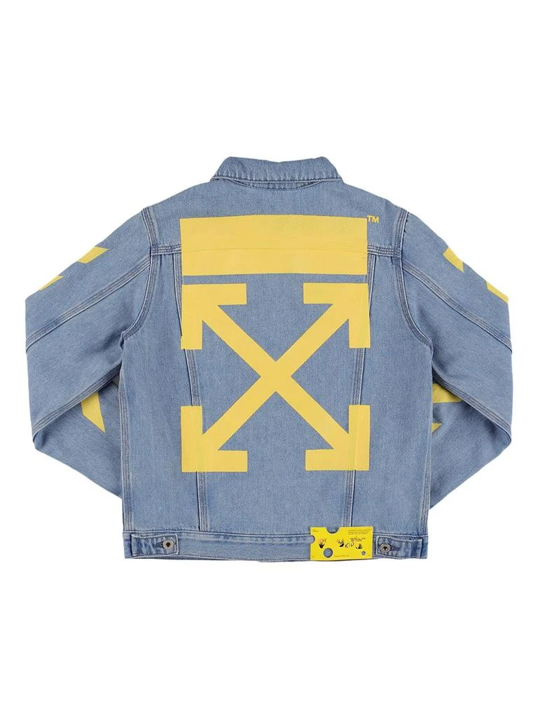 商品Off-White|Printed Stretch Denim Jacket,价格¥2268,第1张图片