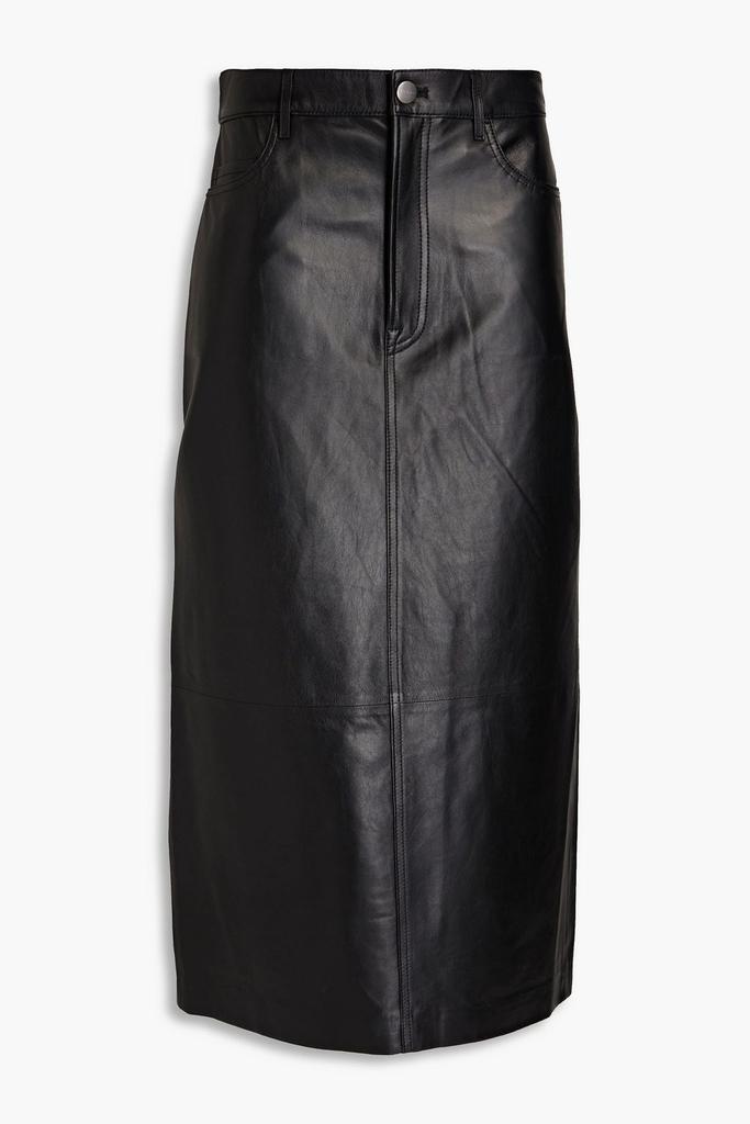 Leather midi skirt商品第3张图片规格展示