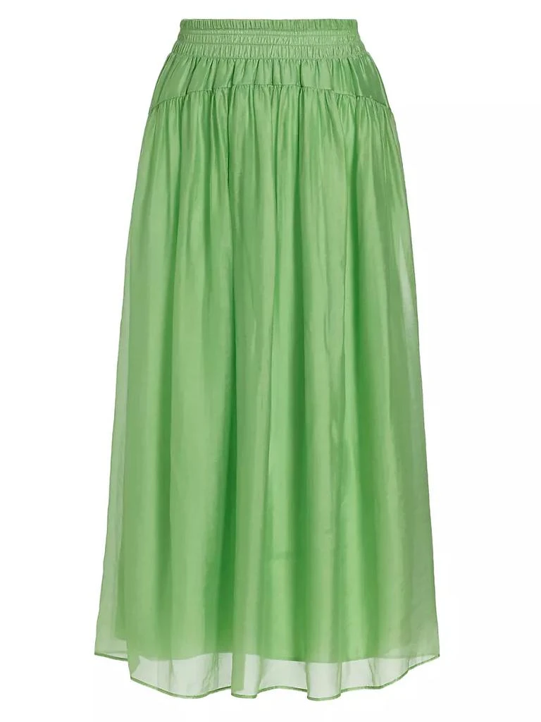 商品Vince|Smocked Organza Midi-Skirt,价格¥804,第1张图片