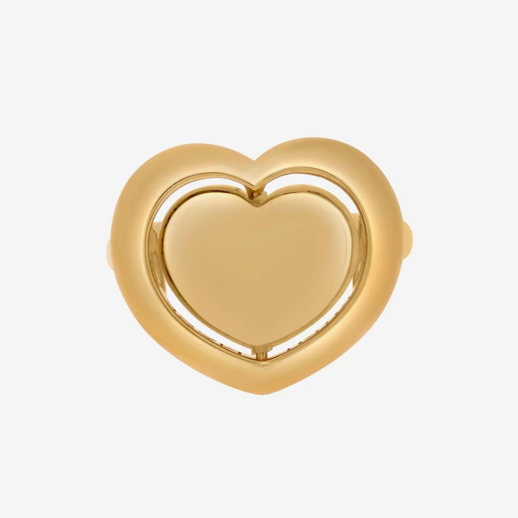 商品Mimi Milano|Mimi Milano  18K Yellow Gold And White Quartzite Spinning Heart Cocktail Ring ALM308G8Q165,价格¥7385,第4张图片详细描述