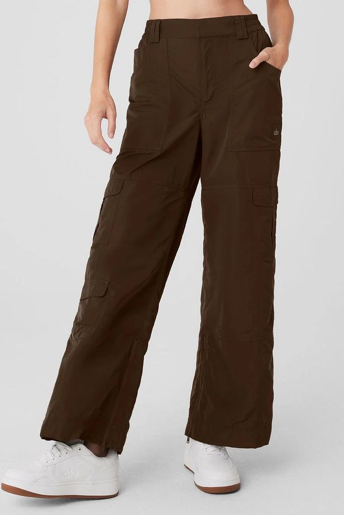商品Alo|High-Waist Ski-Moto Puffer Pant - Espresso,价格¥847,第1张图片