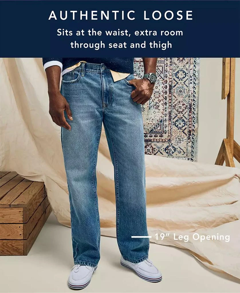 商品Nautica|Men's Authentic Loose-Fit Rigid Denim 5-Pocket Jeans,价格¥395,第5张图片详细描述