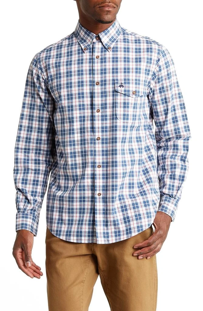 商品Brooks Brothers|Plaid Regular Fit Cotton Button-Up Shirt,价格¥249,第1张图片