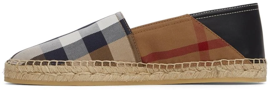 商品Burberry|棕色格纹草编鞋,价格¥4189,第3张图片详细描述