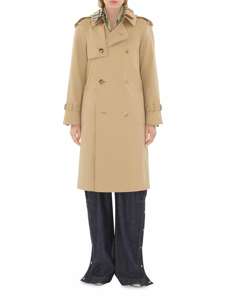 商品Burberry|Double-Breasted Belted Trench Coat,价格¥22402,第2张图片详细描述