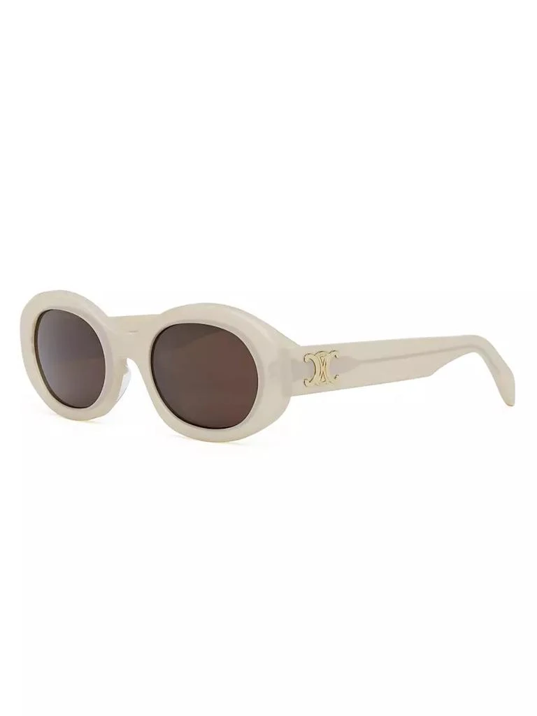 商品Celine|Triomphe 51MM Oval Sunglasses,价格¥3831,第2张图片详细描述