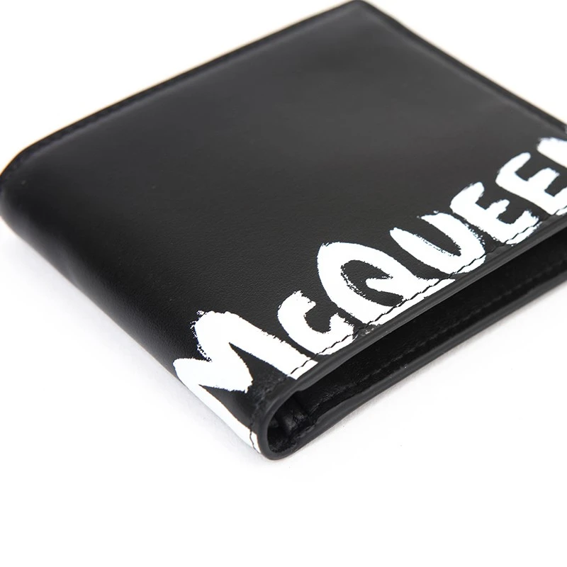 ALEXANDER MCQUEEN 亚历山大·麦昆 男士黑色小牛皮卡夹 602137-1NT6B-1070 商品