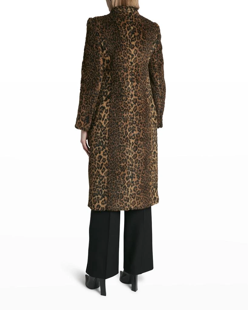 商品Balenciaga|Leopard-Print Faux-Fur Double-Breasted Coat,价格¥30470,第4张图片详细描述