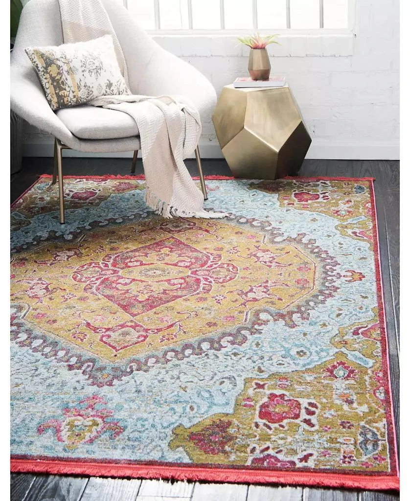 商品Bayshore Home|CLOSEOUT! Kenna Ken1 Gold 5' 5" x 8' Area Rug,价格¥858,第2张图片详细描述