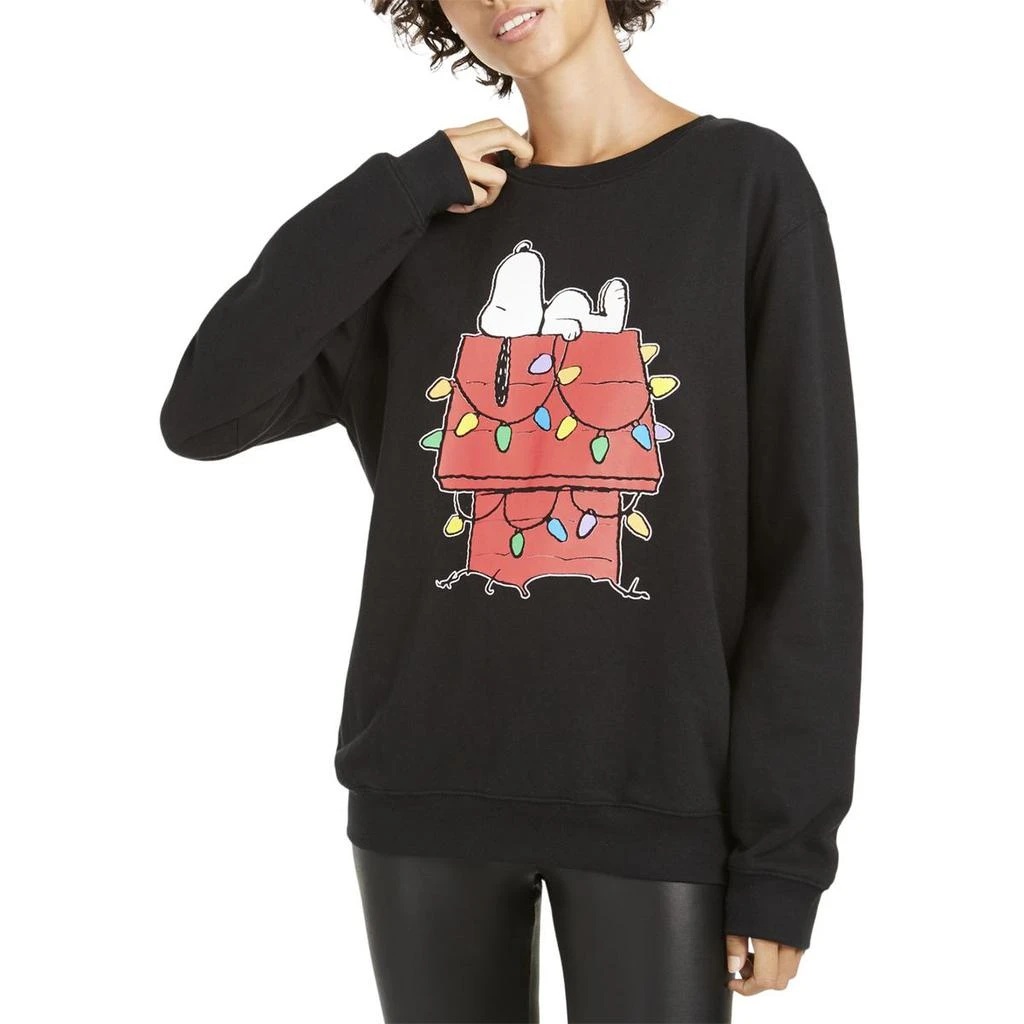 商品Love Tribe|Love Tribe Womens Snoopy Lays With Lights Graphic Holiday Sweatshirt,价格¥47,第1张图片