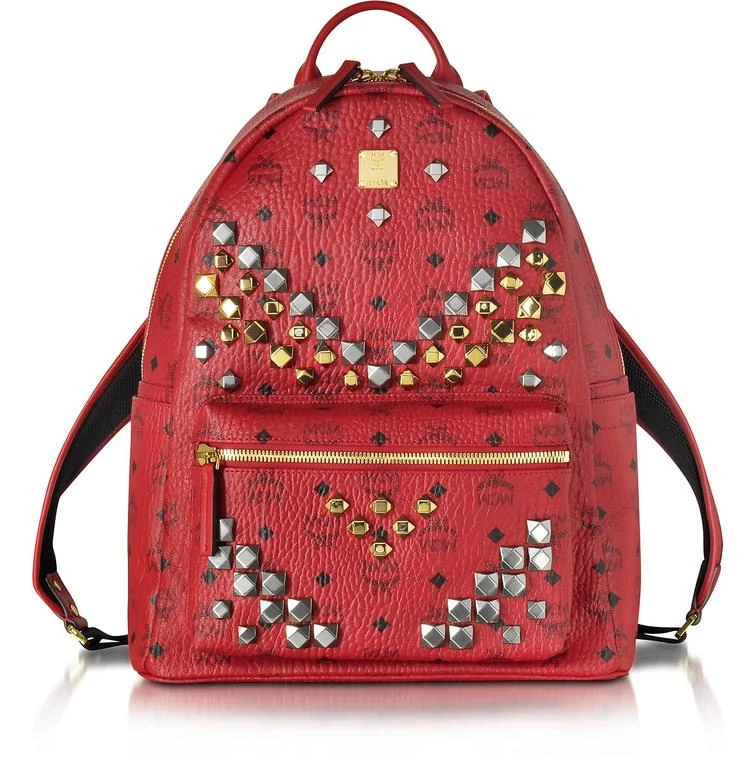 商品MCM|MCM Stark Ruby Red中号双肩包,价格¥4378,第1张图片