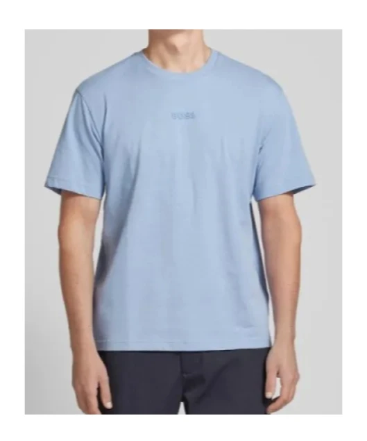商品【商品预售7天】 Hugo Boss|Hugo Boss 男士T恤 50519368498 蓝色,价格¥598,第3张图片详细描述