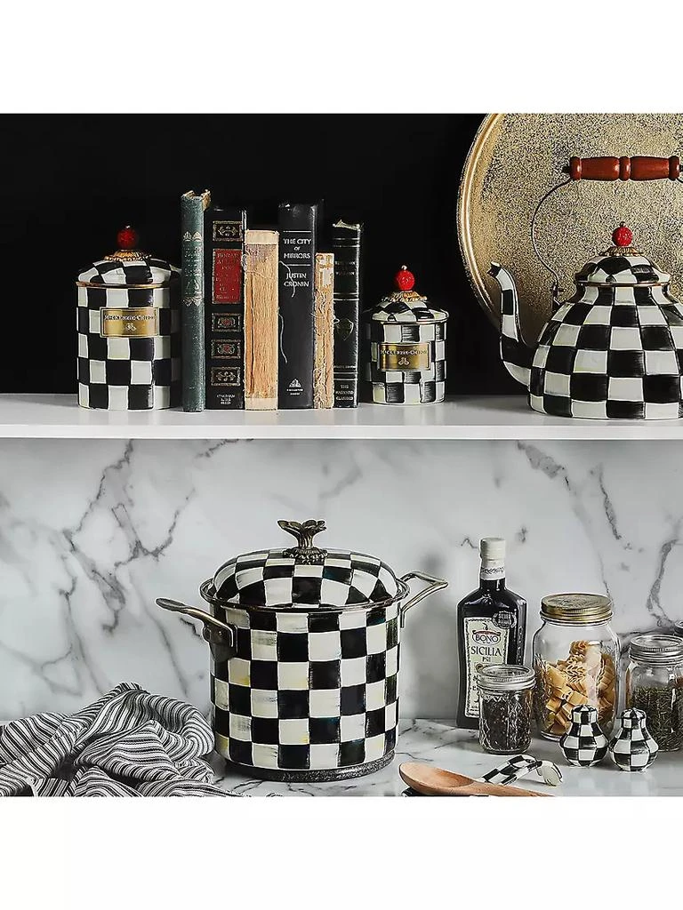 商品MacKenzie-Childs|Courtly Check Canister,价格¥817,第3张图片详细描述