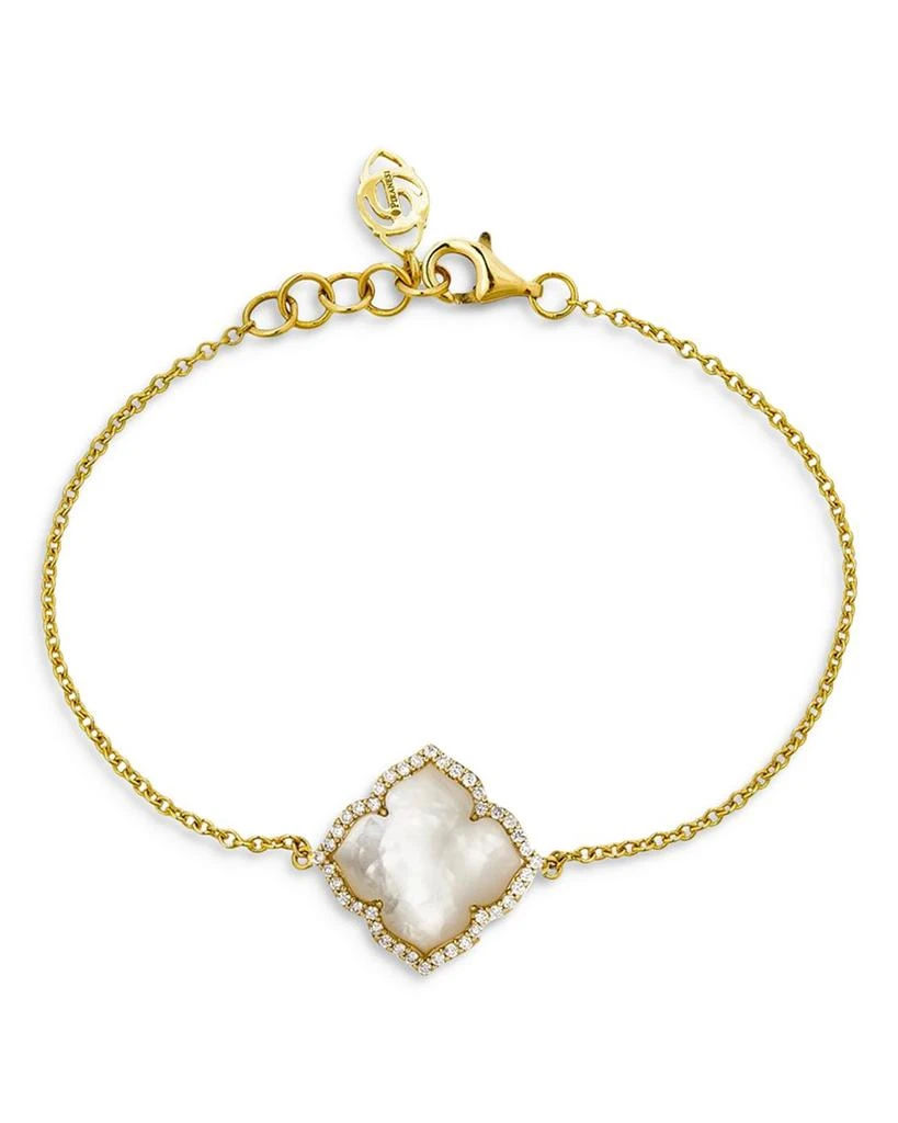 商品Piranesi|18K Yellow Gold Capri Fiore Bracelet with Mother of Pearl and Diamonds,价格¥20894,第1张图片