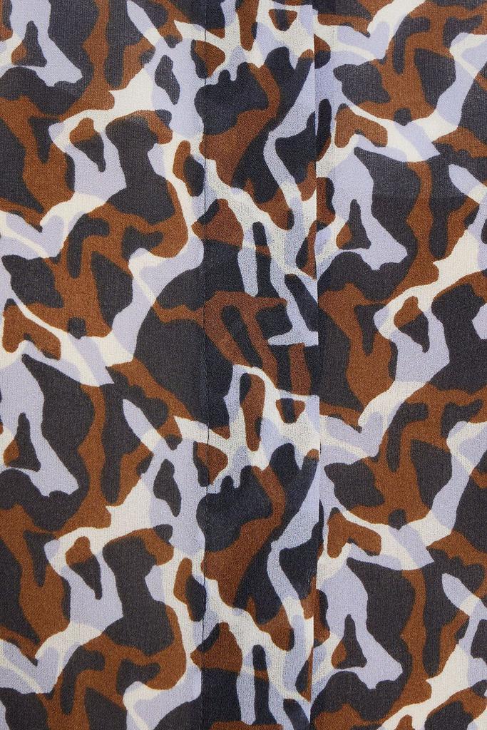 商品Theory|Jasper printed silk crepe de chine midi shirt dress,价格¥1303,第4张图片详细描述