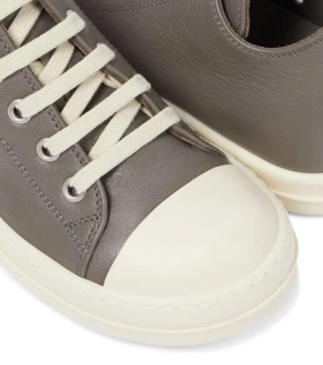 商品Rick Owens|Strobe leather sneakers,价格¥4108,第5张图片详细描述