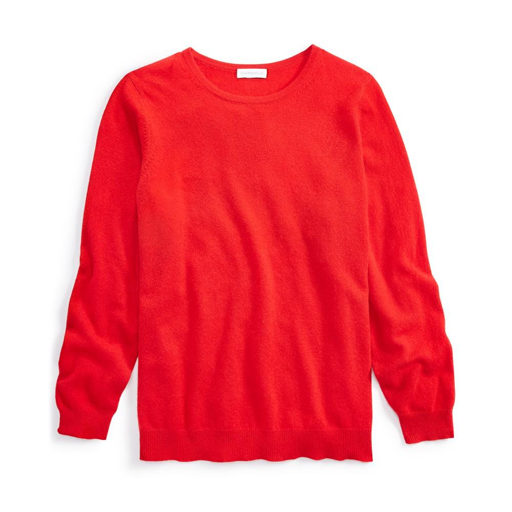 Plus Size Cashmere Wool Blend Crewneck Sweater, Created for Macy's商品第3张图片规格展示