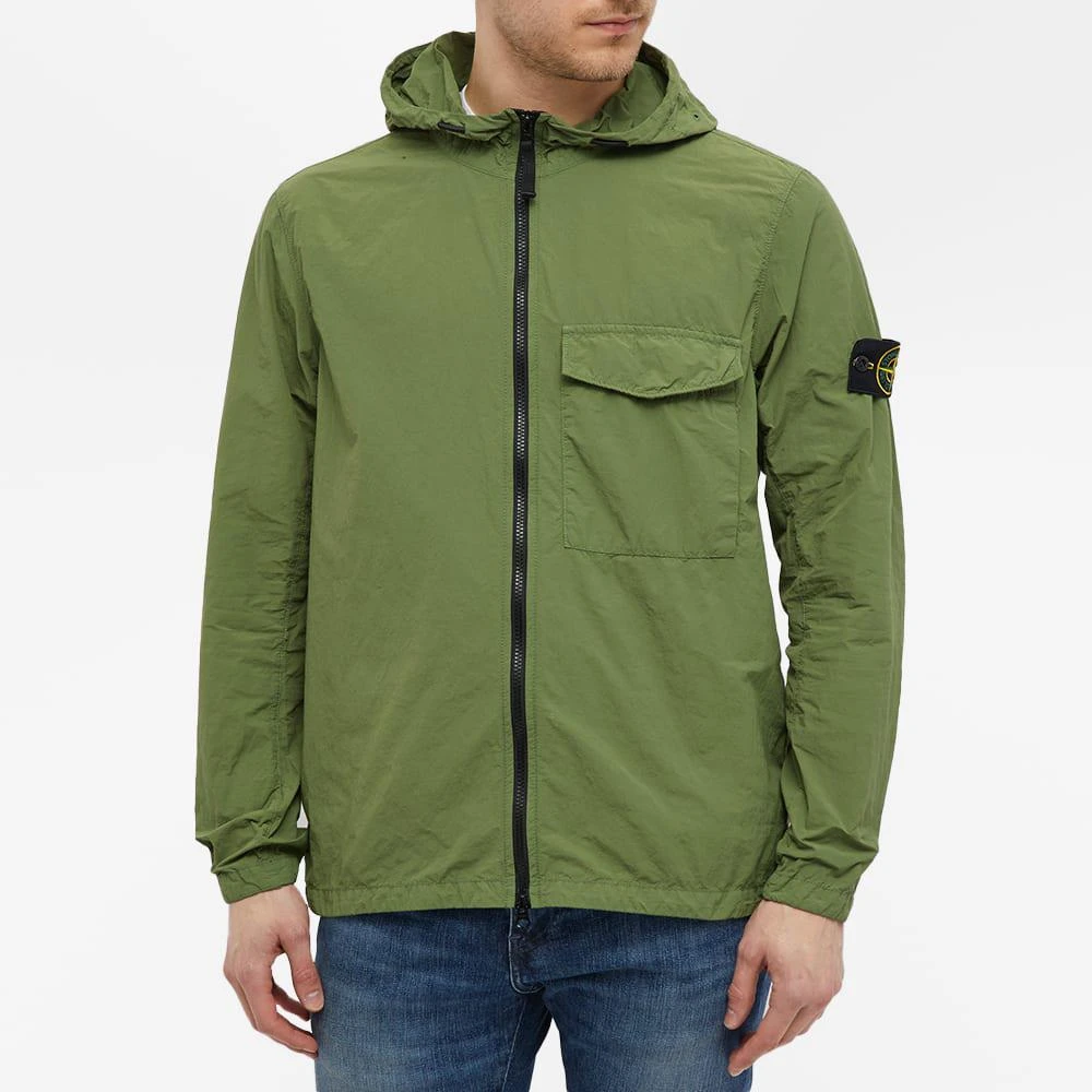 商品Stone Island|Stone Island Naslan Light Hooded Shirt Jacket,价格¥2539,第4张图片详细描述