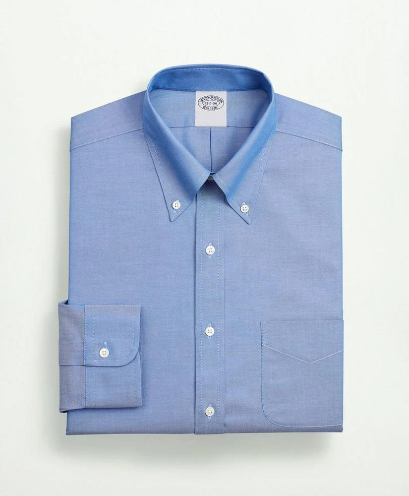 商品Brooks Brothers|Stretch Supima® Cotton Non-Iron Pinpoint Oxford Button-Down Collar Dress Shirt,价格¥922,第4张图片详细描述