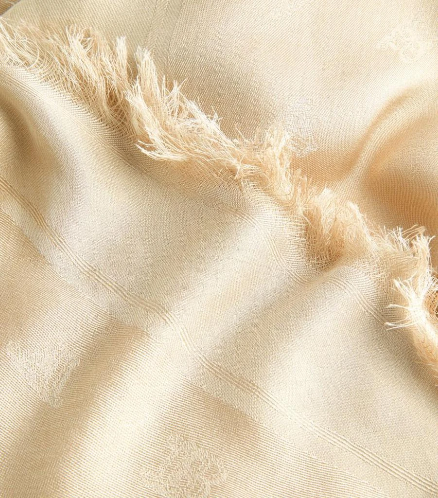 商品Max Mara|Monogram-Detail Scarf,价格¥1573,第4张图片详细描述