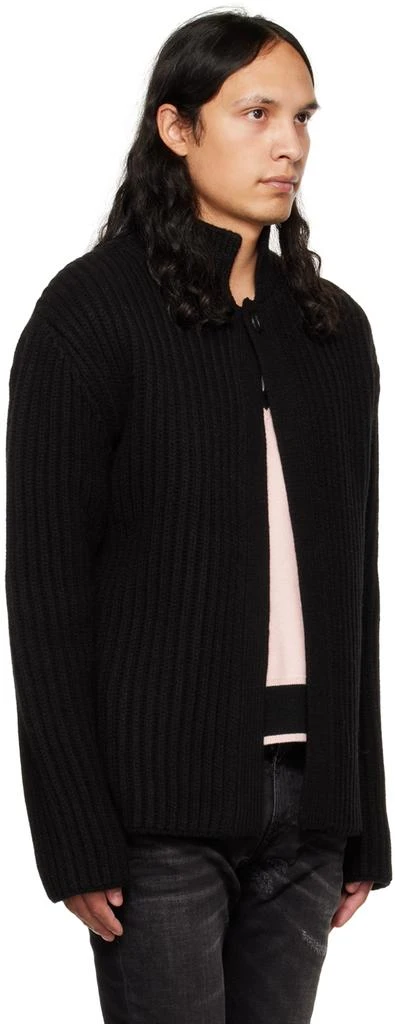 商品We11done|Black Stand Collar Cardigan,价格¥2444,第2张图片详细描述