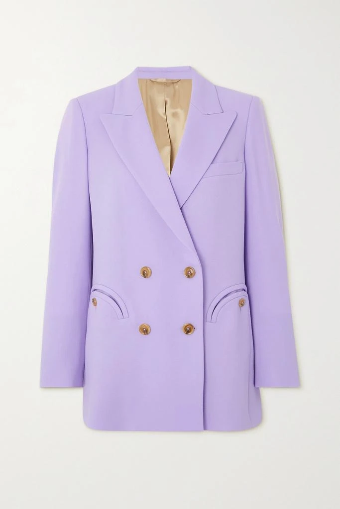 商品BLAZÉ MILANO|Cool & Easy Everyday 双排扣羊毛绉纱西装外套,价格¥8502,第1张图片