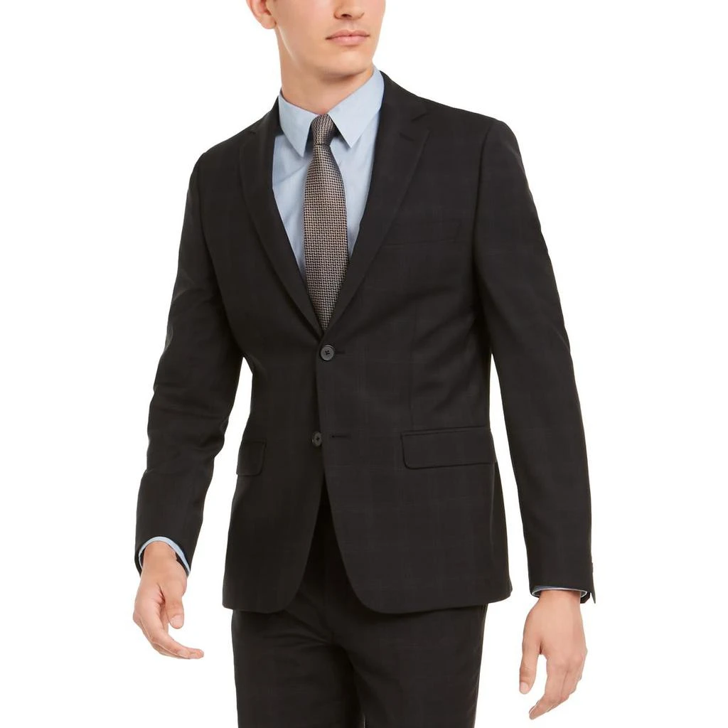 商品Calvin Klein|Calvin Klein Mens Milo Wool Blend Skinny Fit Two-Button Blazer,价格¥240,第1张图片