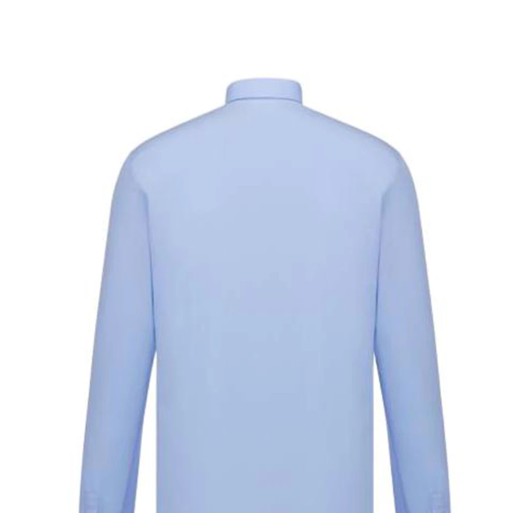 商品[国内直发] Dior|迪奥 FW22 纯色小蜜蜂刺绣单排扣长袖衬衫 男款 蓝色,价格¥3959,第6张图片详细描述