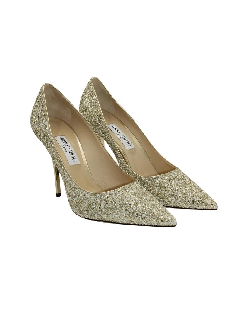 商品[二手商品] Jimmy Choo|Jimmy Choo Love 100 Pumps in Gold Glitter Fabric and Leather,价格¥2944,第3张图片详细描述