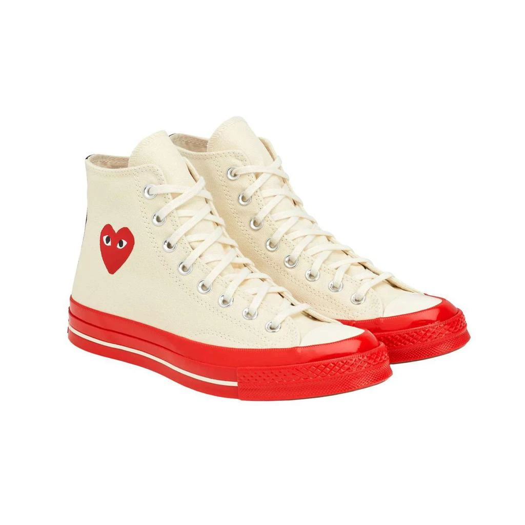 商品Comme des Garcons|COMME DES GARÇONS PLAY CONVERSE CHUCK 70 RED SOLE HIGH CREAM,价��格¥1480,第4张图片详细描述