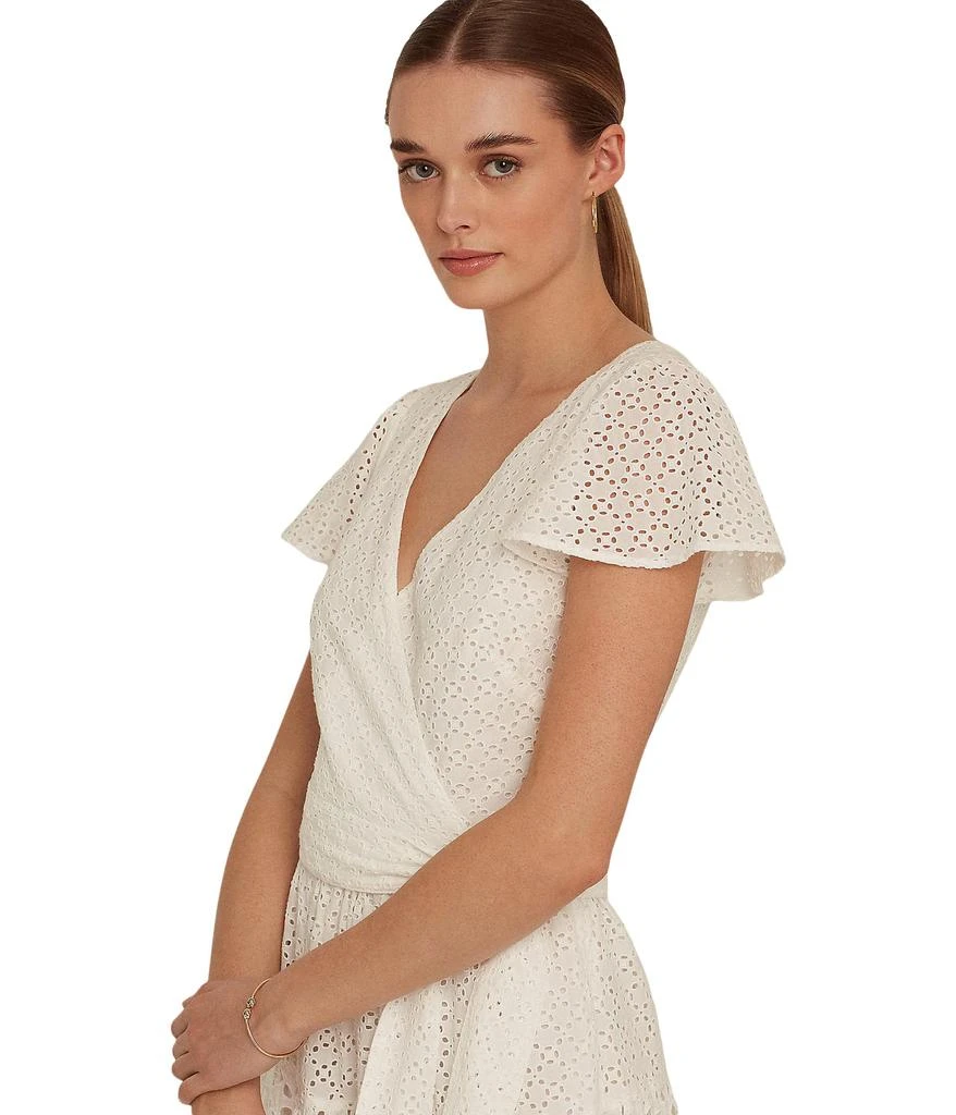 商品Ralph Lauren|Cotton Eyelet Midi Dress,价格¥859,第3张图片详细描述