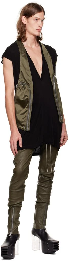 商品Rick Owens|Khaki Gary Leather Pants,价格¥10314,第4张图片详细描述