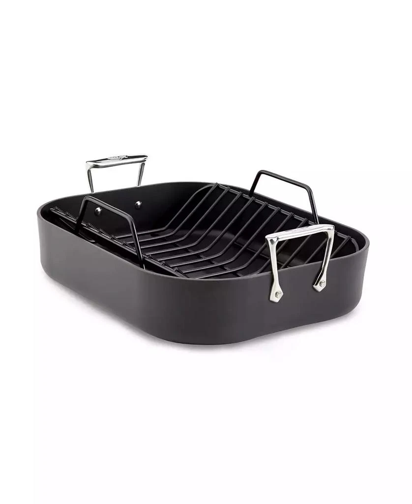 商品All-Clad|HA1 Nonstick Hard Anodized Roaster with Rack Cookware,价格¥741,第1张图片